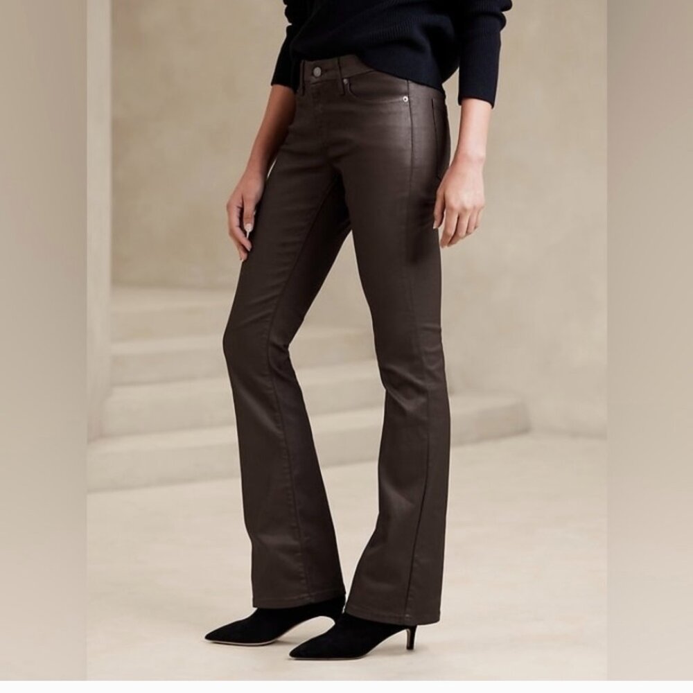 Banana Republic Coated Jeans - Size 33 - Excellent Condition